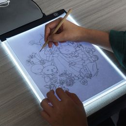 Planche à dessin A4 LED pour écriture et peinture, boîte à lumière, tablette alimentée par USB, planche à copie, toile vierge pour outil de peinture