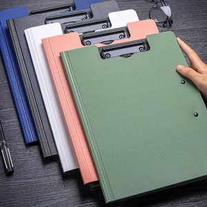 Carpeta de archivos A4, portapapeles, Bloc de notas, tablero con Clip, Clips dobles, organizador de almacenamiento de papel de prueba, suministros escolares, papelería de oficina