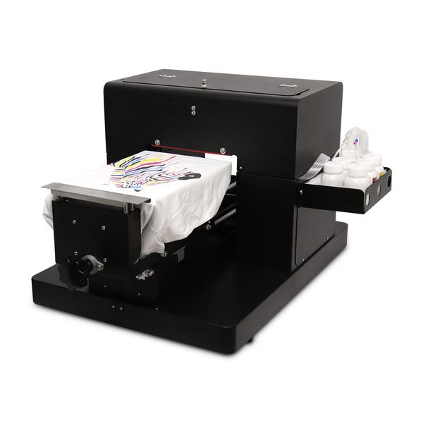 Impresora de cama plana A4, impresora Multicolor A4 DTG, impresión directa para máquina de impresión de camisetas de Color oscuro o claro