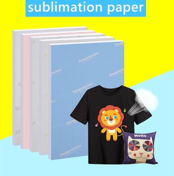 Papier de sublimation au format A4, 100 feuilles de papier de transfert thermique pour toute imprimante à jet d'encre qui correspond à l'encre de sublimation