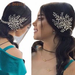 A460 Wedding Headwar Fi Woman Tiara Rhineste Bridal Hair Accores Crystal Bridal Headpiece Soft Bridesmaid HOODDR L81A#
