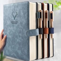 A4A5 Notebook Ultrathick épaissis Business Business Soft Leather Travail Record Record Book Office Diary Sketch Sketch Students Cute 240401