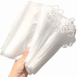 A5 10PCS Clear Travel Storage Bag Zipper Punch Portable File School Supplies Holder Cosmetic Organizer Pocket Bags Catry Desk O1ut#