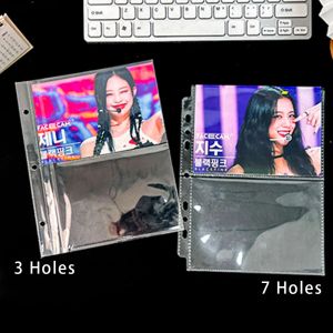 A5 3/7 Ring Photocards Binder Sleeve 1/2/4/6 Pockets Clear Acid Free 6x4 Fotoalbum Refill Pagina's Handelskaart Persloper Mouw