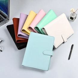 A5 A6 Macaron losbladige notebooktas Koreaanse Ins handleiding grootboek zonder binnenpagina's kunstleer dagboek 240130