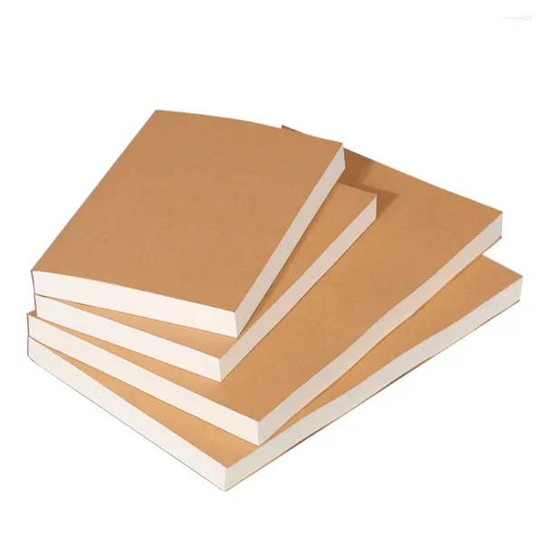 A5 / B5 Kraft Paper Cover Notebook EXTRA THEP 200 feuilles / livres pages vides autocollants gratuits Bureau Notes d'étude NOTES CS-079