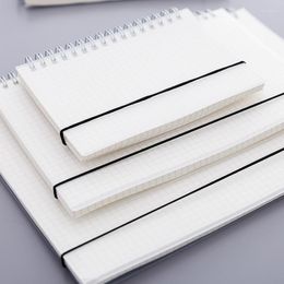 A5/B5 Transparant Frosted Notebook Line/Stipped/Grid/Blank Pages Coil PVC Cover Office School Stationery