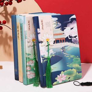 A5 Chinese stijl Mooie oude handgeschilderde kleurenpagina Retro Pretty Notebooks Kawaii Stationery-notebooks voor studenten