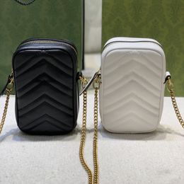 A5 Fashion Lady Mini Chain Marmont Schouder Woman Designer Brand Messenger Classic Top Quality Phone Bag Wallet