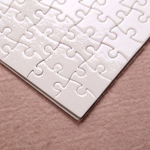FedEx A5 Size Diy Sublimation Puzzels Spannes puzzel Jigsaw warmte afdrukken overdracht lokaal retourcadeau 1 pc rechthoek wit op maat gespeeld voor volwassenen kinderen kinderen