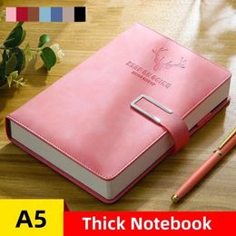 A5 HEPT BORDBOOK JOURNAL PU Hard Cover Diary Notepad European Style Student Sketchbook Stationery Office Office Planner Remarque Remarque 240409