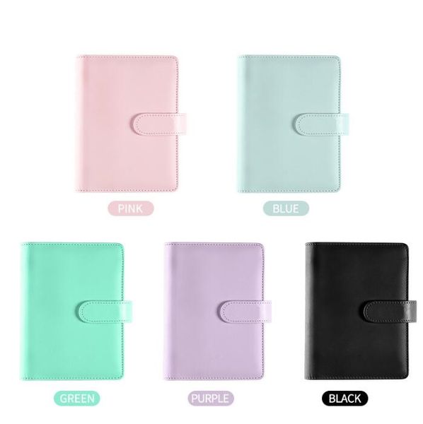 A6 A5 PU Cuir Journal Notebook Handmadel Journaux à feuilles lâches Notes notes 2024 Planificateur hebdomadaire Office Hardcover Binder Notebooks