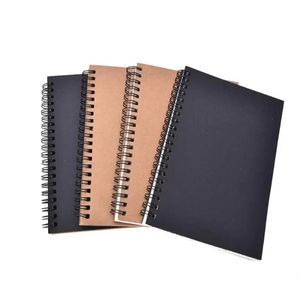 A6 Kraft Papier Bloc-Notes Fournitures Scolaires De Bureau Cahier Blanc À La Main Vintage Feuille De Papier Kraft Carnet De Croquis Pour Les Étudiants