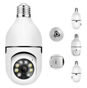 A6 Gloeilamp Camera Draadloos 1080P 360 Graden Panoramisch Smart HD WiFi Cam Night Versie Home Security IP Surveillance CCTV LED Lamp Houder Camera Mini E27 Hoofd