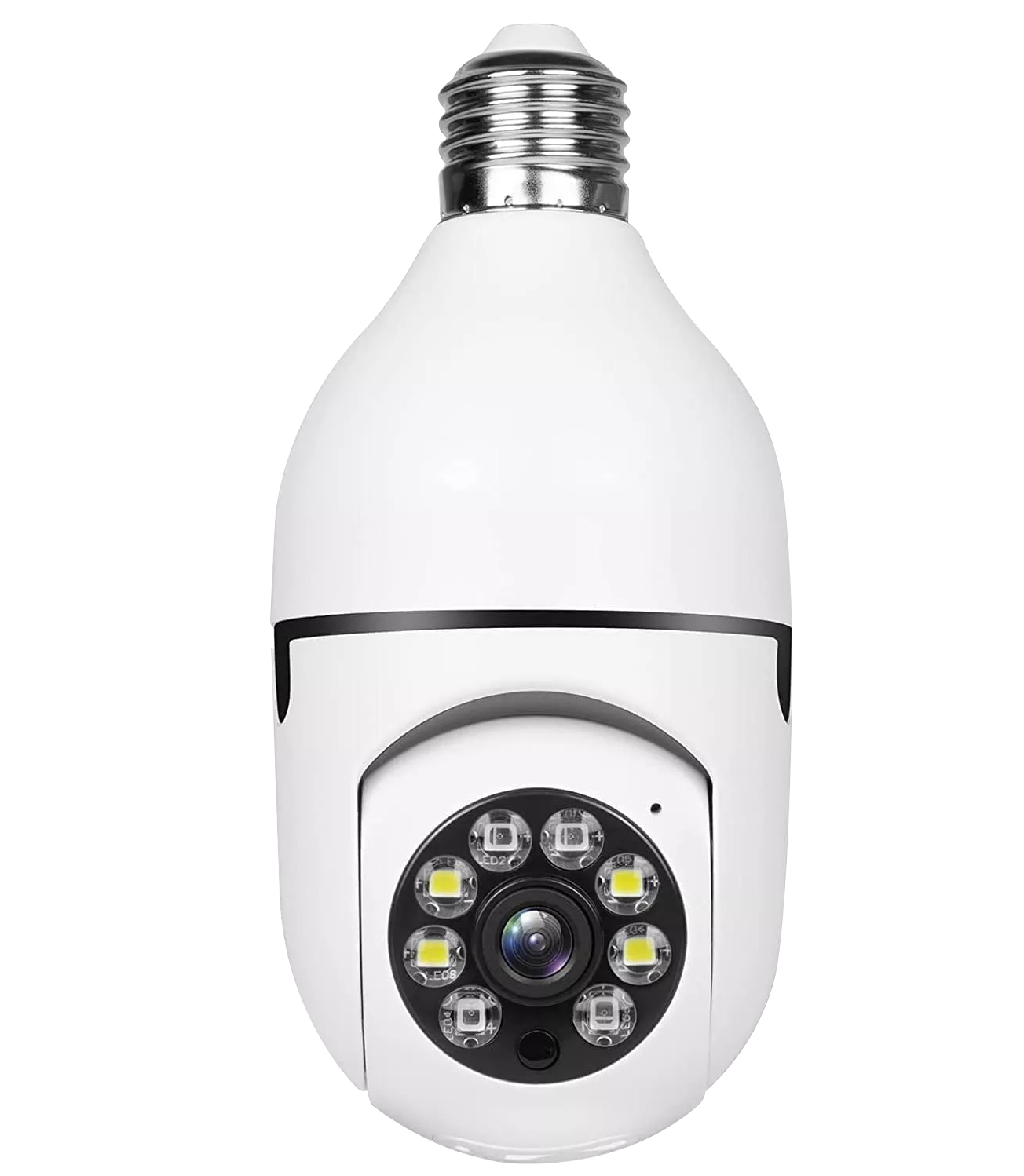 A6 Caméra de l'ampoule sans fil 1080p 360 degrés panoramique Smart HD WiFi Cam Night Version Home Securit