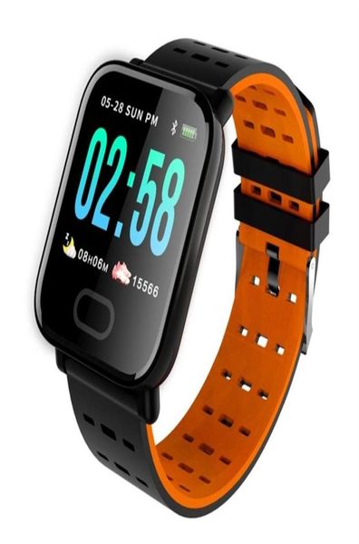A6 Smart Watch RELOJ INTELIGENTE PULSOMETRO RITMO CARDI Fitness Tracker Passómetro Smart Passómetro Smart Water Wristwatch para iPhone8143228