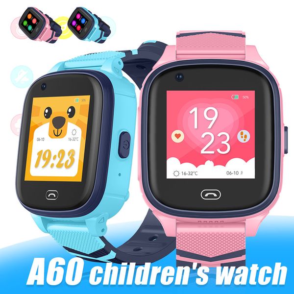 A60 4G enfants WIFI montres intelligentes Fitness Bracelet montre avec GPS connecté étanche bébé Mobile Smartwatch pour enfants avec boîte de vente au détail