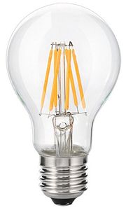 Bombillas LED Filamento A60 6W 8w E27 BOMBILLA Lámpara transparente global e27/e14/b22 110v 220v