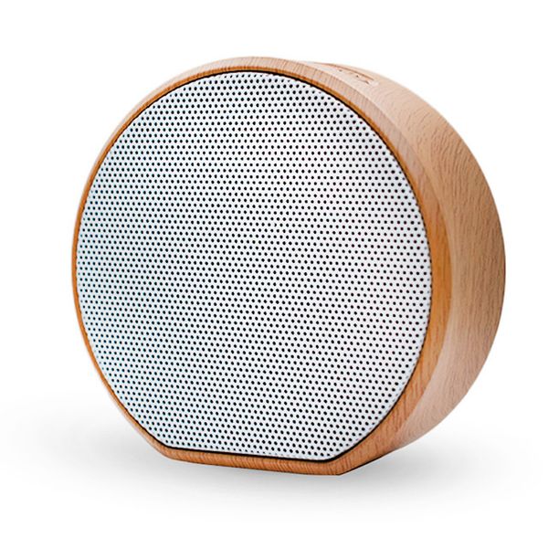 A60 Wood Haut-parleur Bluetooth portable Caisson de basses sans fil Lecteur MP3 Radio FM Audio Carte TF Lecture USB Appel mains libres Extérieur en bois pour smartphones