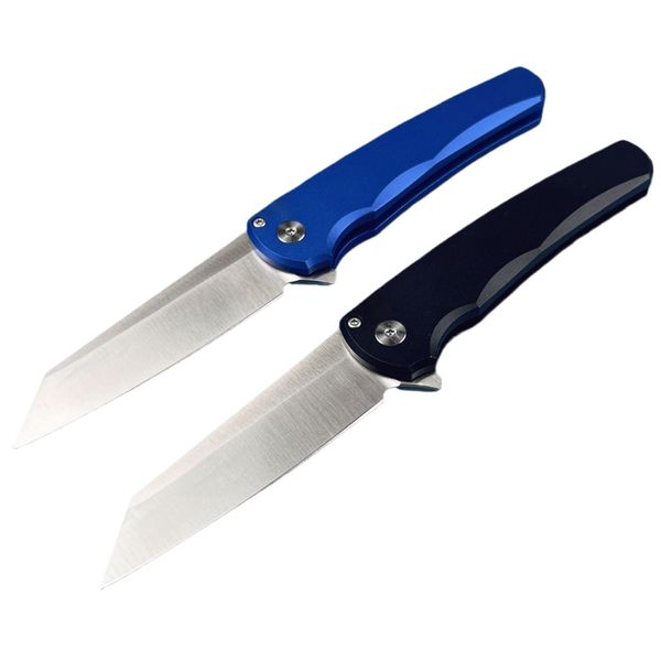 A6716 Couteau tactique automatique CPM-20V Satin Tanto Blade CNC Aviation Poignée en aluminium Camping en plein air Randonnée Pêche EDC Couteaux de poche