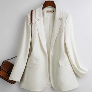 A692 Dames Suits Blazers Tide Brand Hoogwaardige Retro Fashion Designer Pure Color Series Pak Jacket Een graan van Buckle Slim Plus-size dameskleding