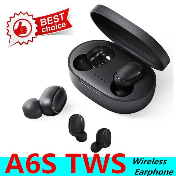 A6S TWS Bluetooth écouteur PK Redmi Airdots sans fil Bluetooth 5.0 Hifi casques de jeu Airbud oreille pour tous les Smartphones