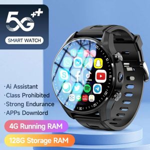 A7 4G Smart Watch Card SIM Dual Camera Video Appelez 128 Go Storage avec WiFi GPS étanche Google Play Play Store for Men Women Gift