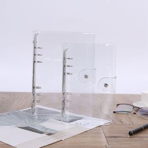 A7 A6 A6 A5 Transparent Lider Linder Notebook Cover à 6 cœurs pour 6 trous Insert Insert Fill Paper Stationery Office Office