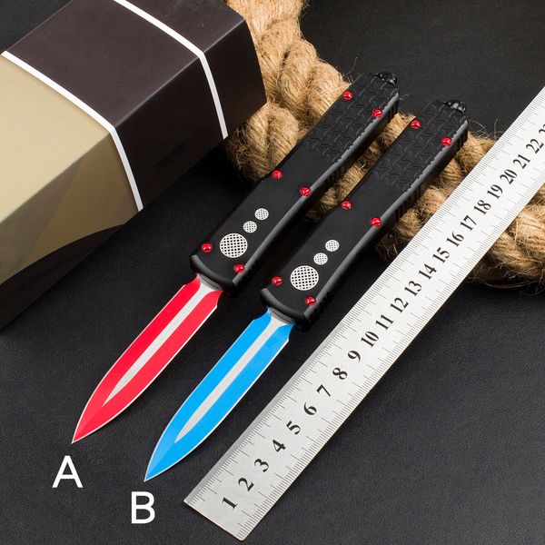 A7-Dragons Auto Knives 7Cr17 Blade Alumnium Alllia Gatcht Edc Camp Hunt Automatic Tactical Pocket Knife Micro Outting Tools