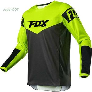 A7jz 2024 T-shirt de mode Costume de vélo de montagne Foxx T-shirts pour hommes Teleyi Downhill Mountain VTT Chemises Offroad DH Moto Respirant Motocross Sportwear