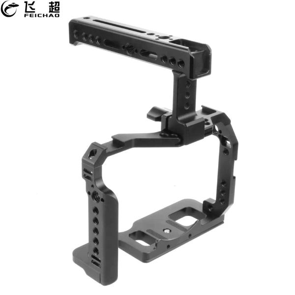 A7S3 A7R4 CAME CAGE RIGHING CHARGING CHARGING W NOTAN RAIL GRIP CHOID Shoe Arri Mount pour Sony Alpha 7SIII A7M3 / A7R3 / A73 / A7III