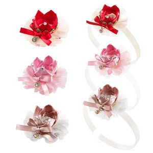 A880 Europa Mode Baby Meisjes Lint Kroon Haar Pin Barrette Haarband Bowknot Hoofdband Accessoires