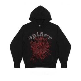 A8on Women's Hoodies Sweatshirts Hip-hop Web Spider Rhinestone Pattern Oversized Men Pullover Aesthetic Y2k Gothic Punk Harajuku Casual Hoodie