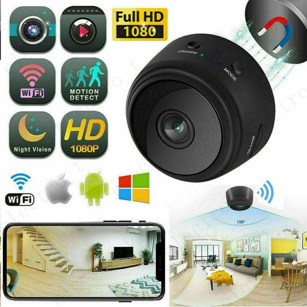 A9 1080p Full HD Mini Spy Video Cam WiFi WiFi IP Sécurité sans fil cachés cachés