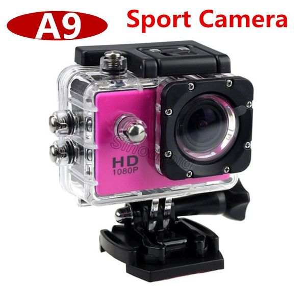 A9 HD 1080P caméras d'action étanches copie plongée 30M 2