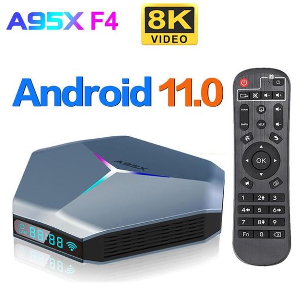 A95X F4 RGB AMLOGIC S905X4 SMART Android 11 TV Box 4K HD YouTube 4GB RAM 32 Go 64 Go 1258 Go ROM Dual WiFi Set Top Box Media Player285721551