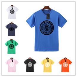 AA-88 T-shirt à la mode en pur coton pour hommes et femmes t-shirt ample avec lettre imprimée pour couple {La couleur envoyée est la même que la photo}