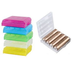 AA / AAA-batterijhouder Case Transparent Plastic Opbergdoos voor 14500 10440 Batterijen Organizer Container XBJK2105