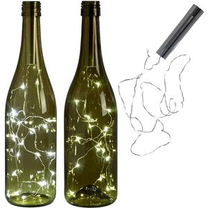 Batterie puissance blanc chaud bouteille lumières LED forme de liège guirlandes lumineuses pour Bistro bouteille de vin étoilé Bar fête Saint Valentin