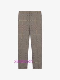 AA BBRBRY Designer Nieuwe Summer Classic Casual Unisex Pants Stock Spring en nieuwe schapenzak eenvoudige rechte damesbroek Casual broek