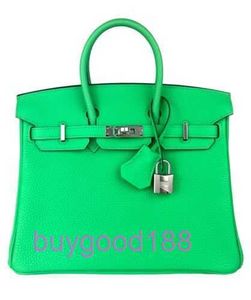 AA Briddkin Top Luxury Designer Totes Sac élégant Sac à épaule tendance 25 Green Togo Leather Hardware 2024 Handsbag Womens Handsbag