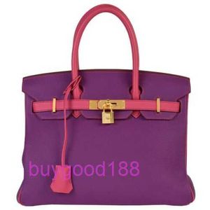 AA Briddkin Top Luxury Designer Totes Sac élégant Sac à épaule tendance 30 sac à main en cuir violet