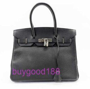 AA Briddin Top Luxe Designer Toes Bag Stijlvolle trend Schoudertas 30 Togo Silver Hardware G Gegraveerde zwarte dames handtas