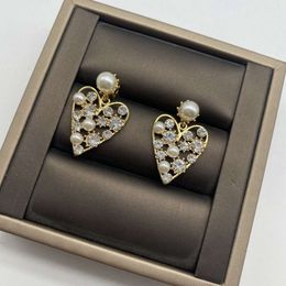 AA Celi/Saijia – boucles d'oreilles en diamant incrusté de perles et de diamants, style cool, Design simple et tendance, nouvelle collection 2024