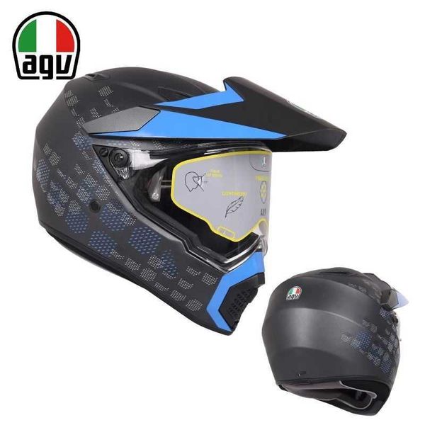 AA Designer Casque Agv Casques complets Agvax9 Motorcycle en fibre de carbone hors route Mentide et Racing de course pour femmes