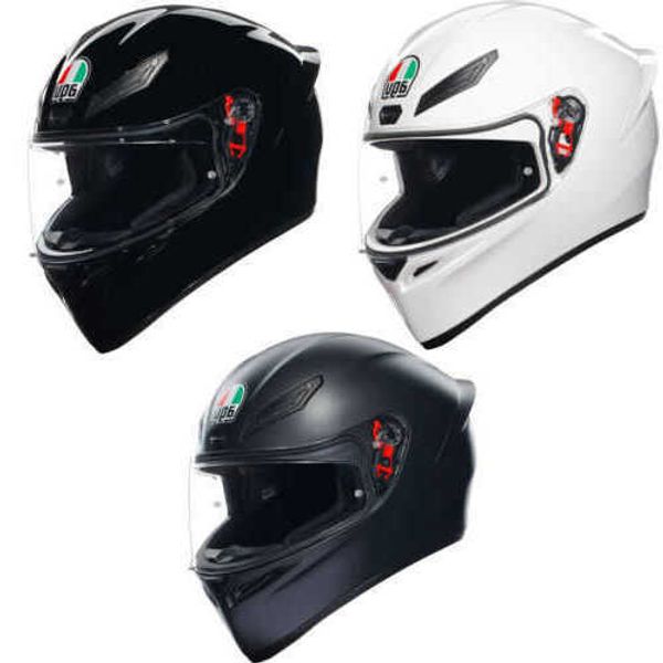 Casque de créateur AA Casques intégraux AGV Casques de moto pour hommes et femmes AGV K1 S ECE 22 06 Casque de moto intégral Pinlock Ready Plain WN 3EAT R7PY