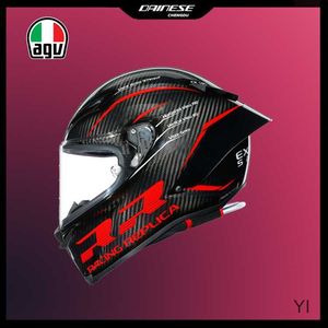 AA Designer Casque Intégral Visage Ouvert Moto Italie Agv Pista Gp Rr Racing Casque De Course En Fiber De Carbone Cyclisme En Plein Air Noir Rouge YI 33GG AFB