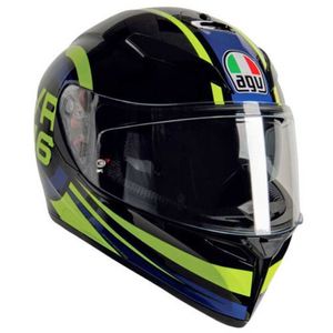 AA Designer Helmet Helmets Moto Agv Full Face Crash Helmet K3 SV S Ride 46 Zwart / Blauwe / groene motorfiets Motorhelm WN-JVH2