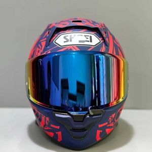 AA Casco de diseño Cascos Moto Shoie X15 Séptima Generación Maze Ant Mate Casco de Motocicleta Pesado Equipo de Caballero Casco de Seguridad Hombres y Mujeres Guapo ZZXZ