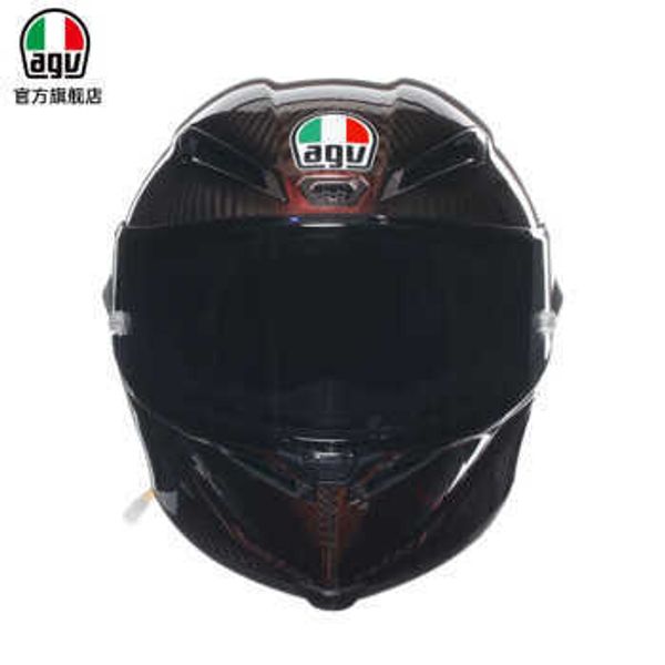 AA Casco de diseño Cascos de motocicleta AGV Integral Crash PISTA GPRR Casco completo Fibra de carbono Pista de carreras Producción italiana Edición limitada WNZ